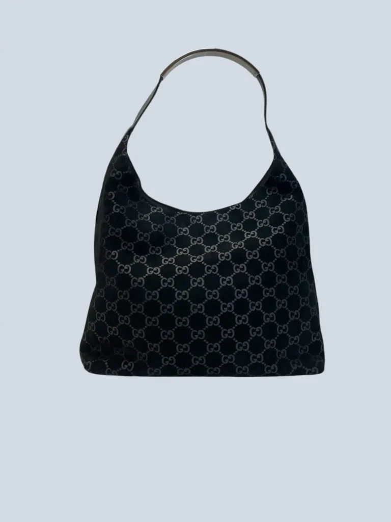 By Tom Ford, Monogram suede Hobo shoulder bag.