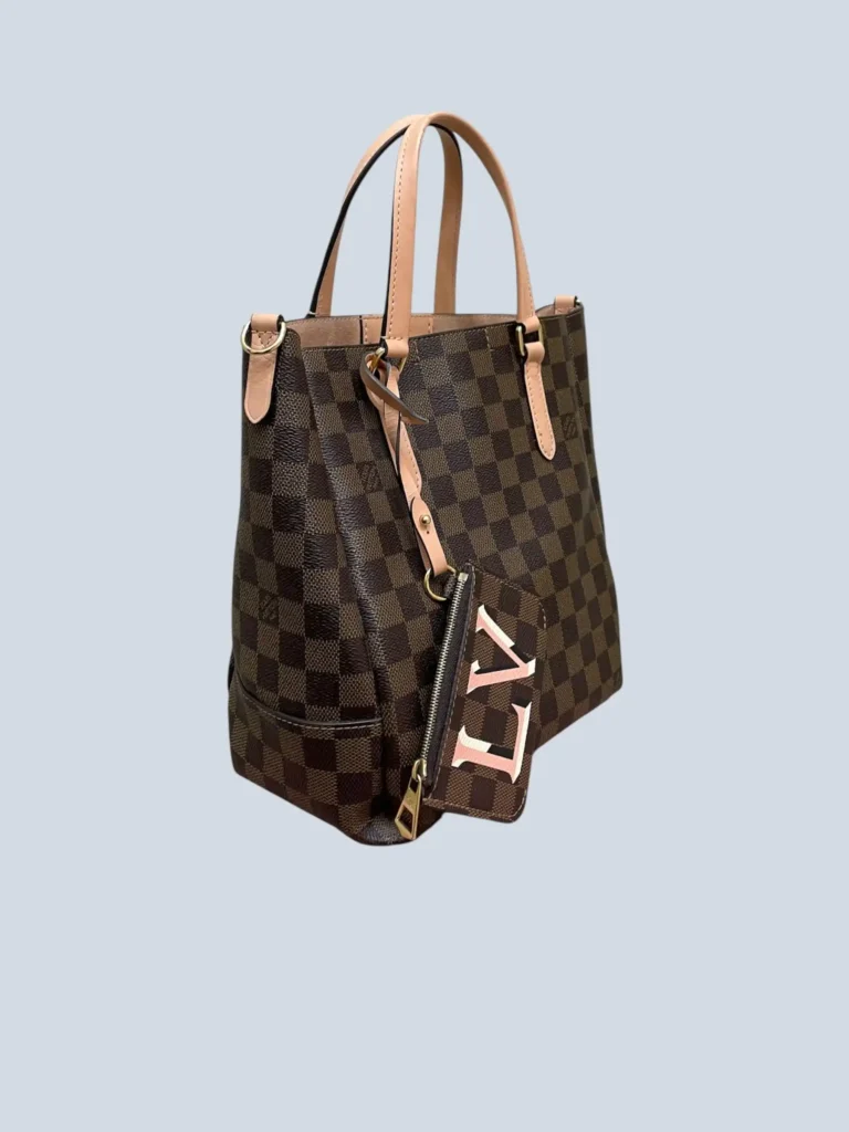 Borsa Belmont PM in tela Damier Èbène e pelle., foto 2 di 17