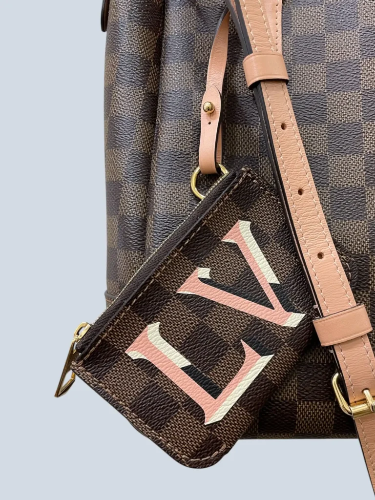 Borsa Belmont PM in tela Damier Èbène e pelle., foto 10 di 17