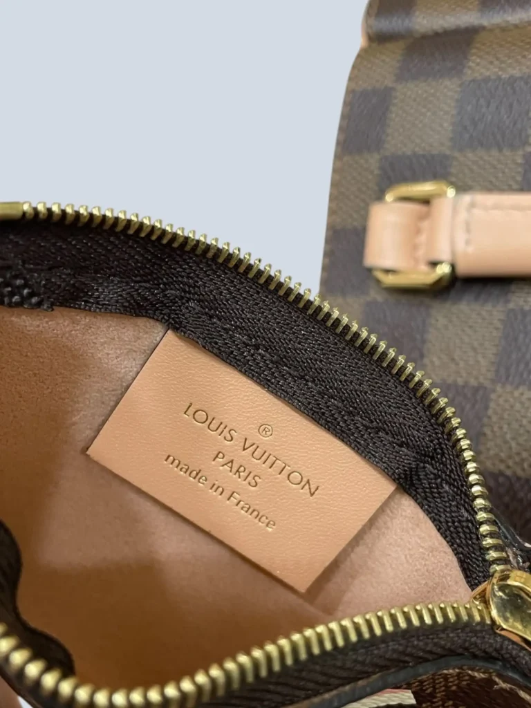 Borsa Belmont PM in tela Damier Èbène e pelle., foto 8 di 17