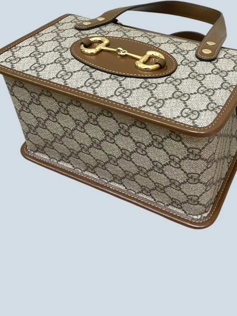 Borsa Horsebit 1955 in tela Monogram e pelle., foto 15 di 16