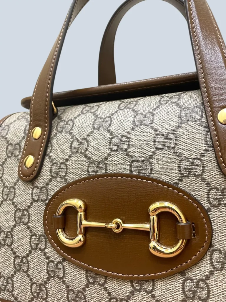 Borsa Horsebit 1955 in tela Monogram e pelle., foto 12 di 16