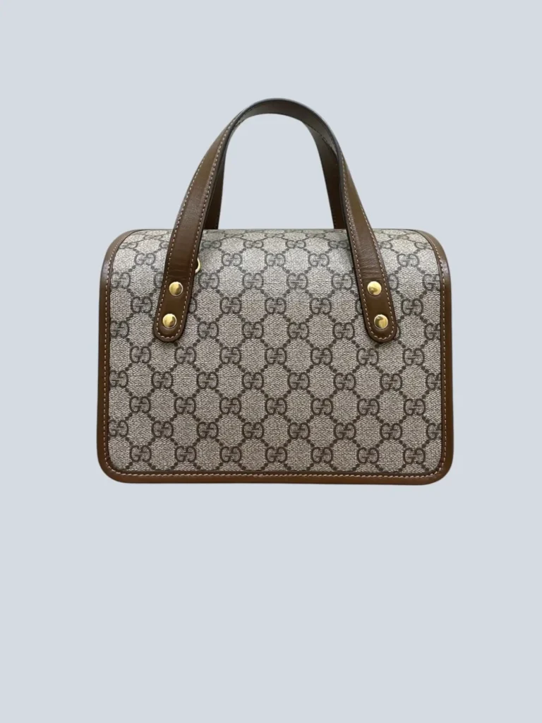 Borsa Horsebit 1955 in tela Monogram e pelle., foto 5 di 16