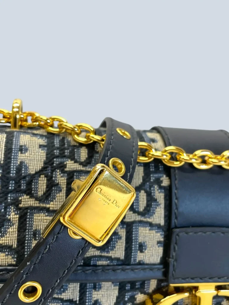 Borsa East-West 30 Montaigne in tela Jacquard Oblique e pelle., foto 10 di 10