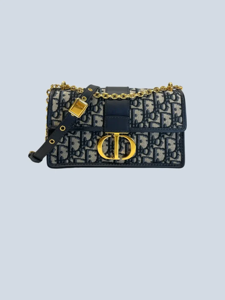 Borsa East-West 30 Montaigne in tela Jacquard Oblique e pelle.