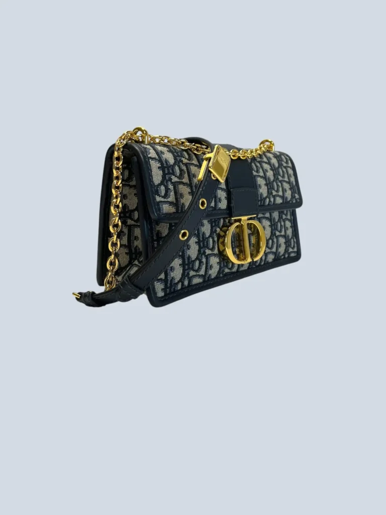 Borsa East-West 30 Montaigne in tela Jacquard Oblique e pelle., foto 2 di 10