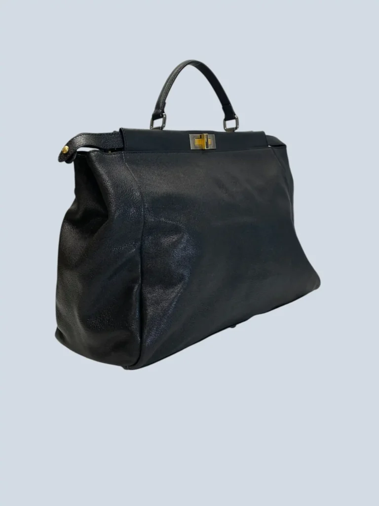 Peekaboo Large leather shoulder tote bag, photo 3 of 13