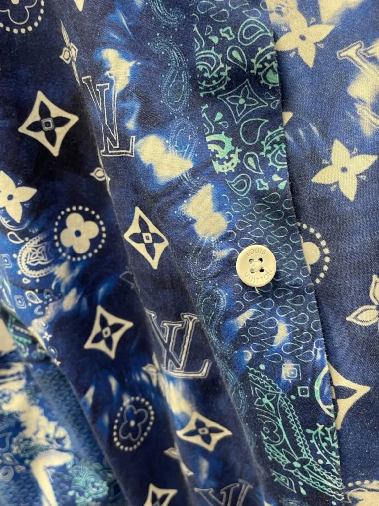 Monogram Bandana cotton short sleeve shirt, M., photo 5 of 8