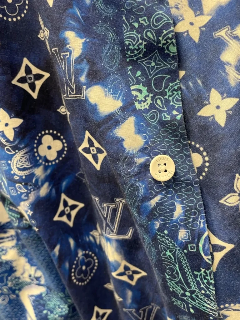 Camicia a maniche corte Monogram Bandana in cotone, M., foto 5 di 8