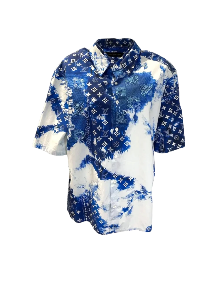 Camicia a maniche corte Monogram Bandana in cotone, M.