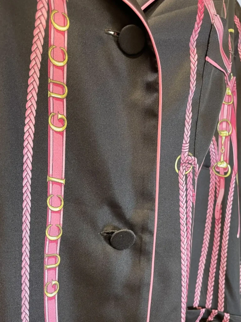 Camicia in seta con stampa morsetti, 38., foto 5 di 8
