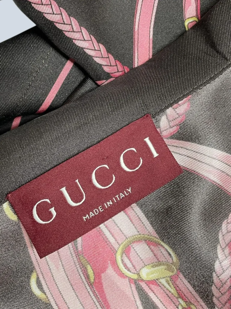 Camicia in seta con stampa morsetti, 38., foto 4 di 8