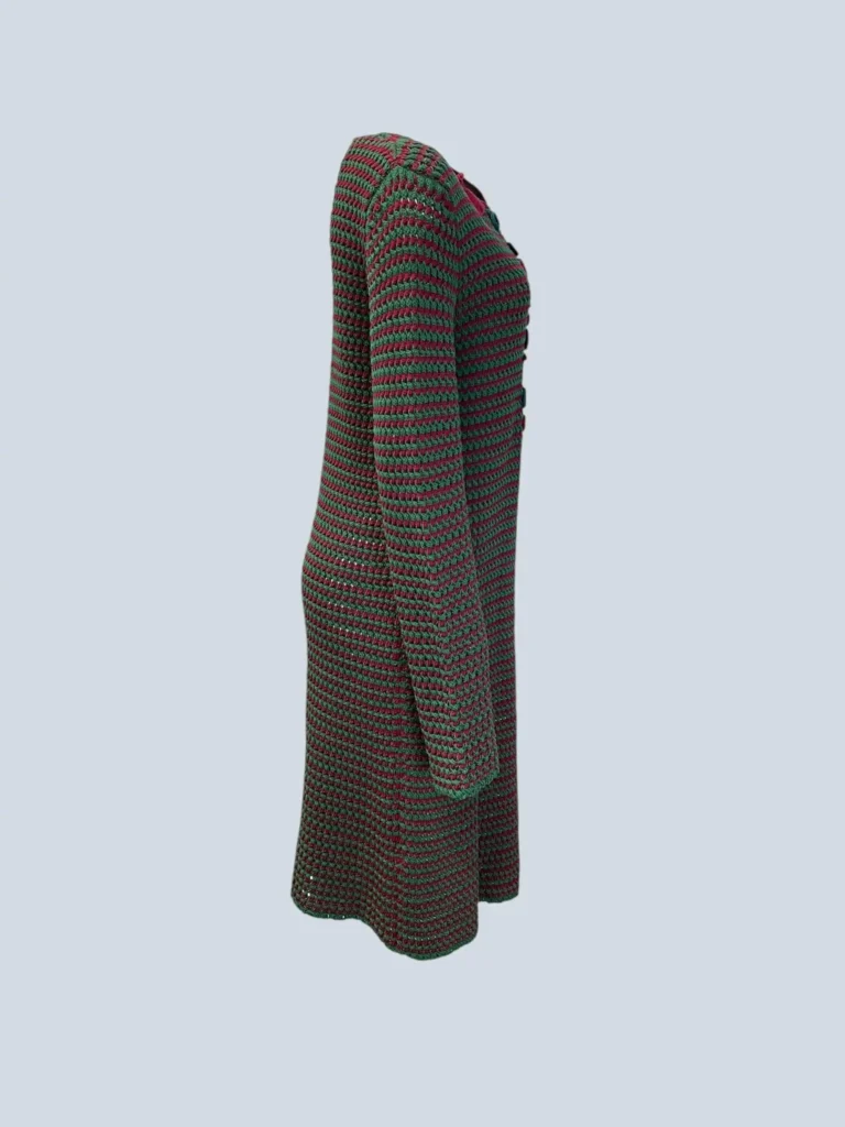 Cardigan lungo in cotone con applicazioni, 42., foto 2 di 7