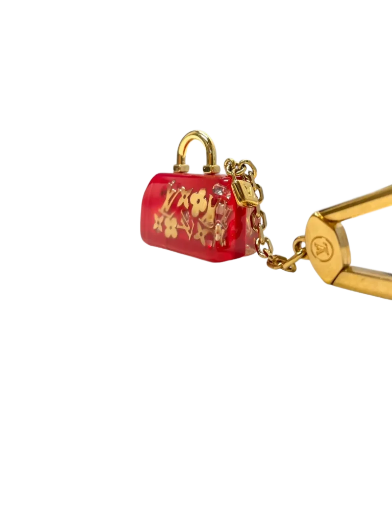 Monogram resin Inclusion Speedy keyring, photo 4 of 5