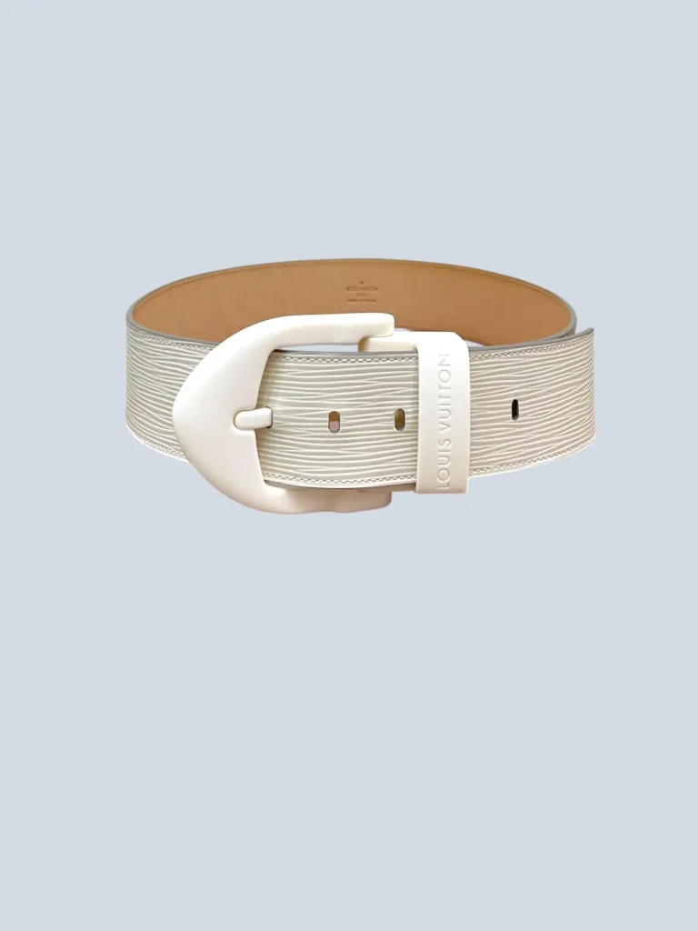 Cintura in pelle Epi con fibbia in resina, 80.