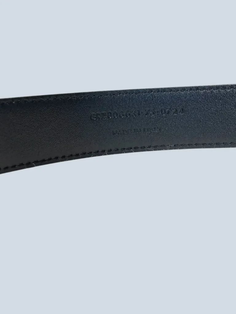 Cintura Charniere in pelle con logo, 75., foto 5 di 6