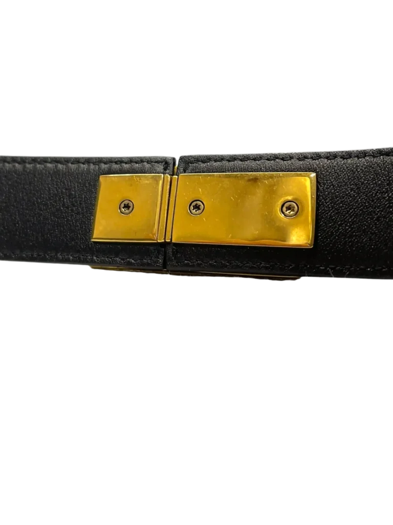 Charnière logo leather belt, 75., photo 6 of 6