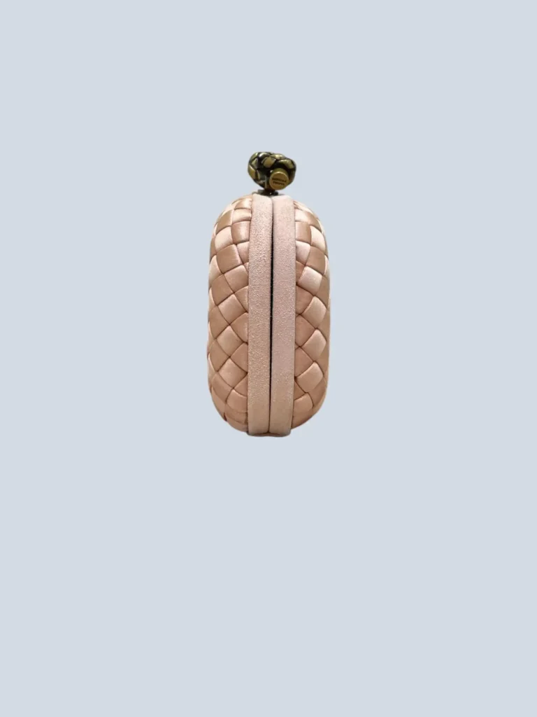 Clutch Knot Small in raso di seta intrecciato., foto 3 di 10