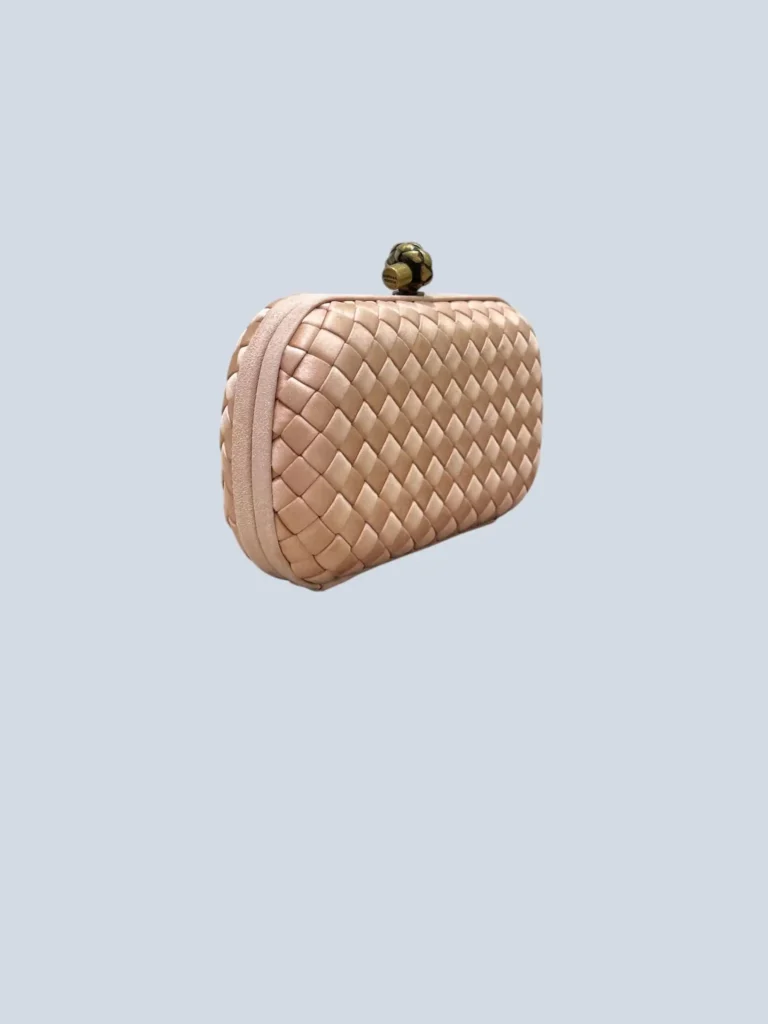 Clutch Knot Small in raso di seta intrecciato., foto 2 di 10