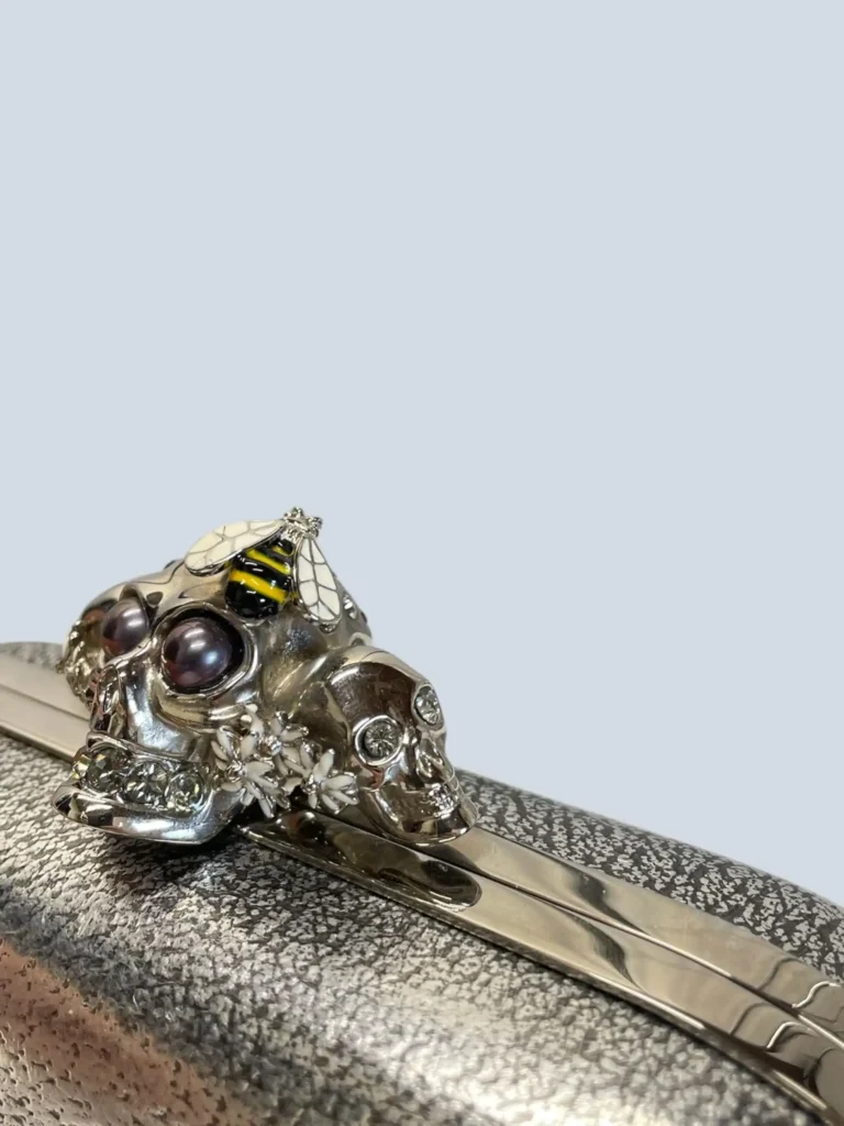 Clutch Skull Box in pelle., foto 9 di 13