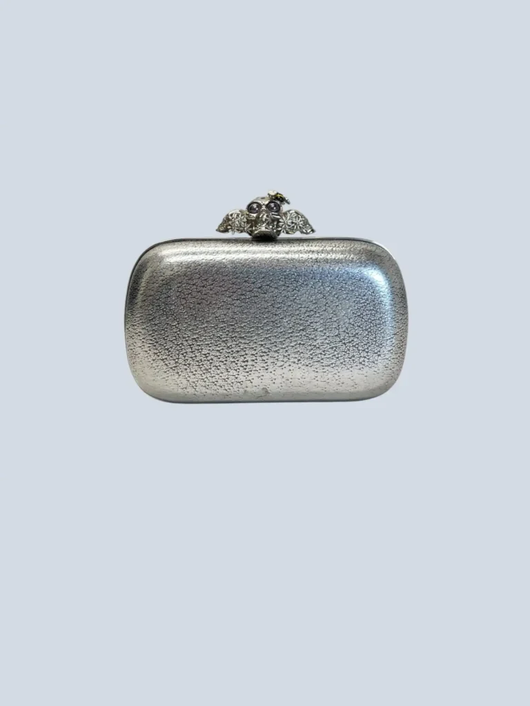 Clutch Skull Box in pelle.