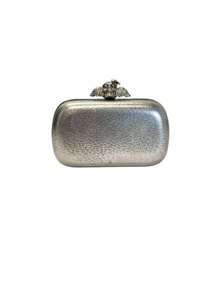 Clutch Skull Box in pelle.
