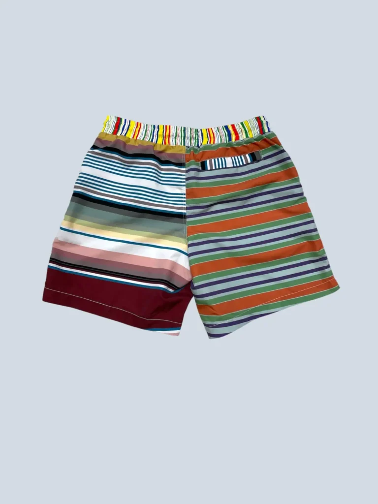 Multicolor striped swimwear with embroidered logo, 46., photo 2 of 5