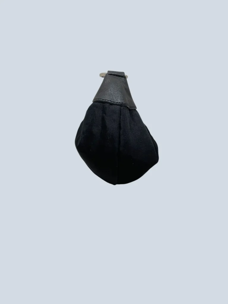 Mini bag a mano in nylon e pelle., foto 3 di 9
