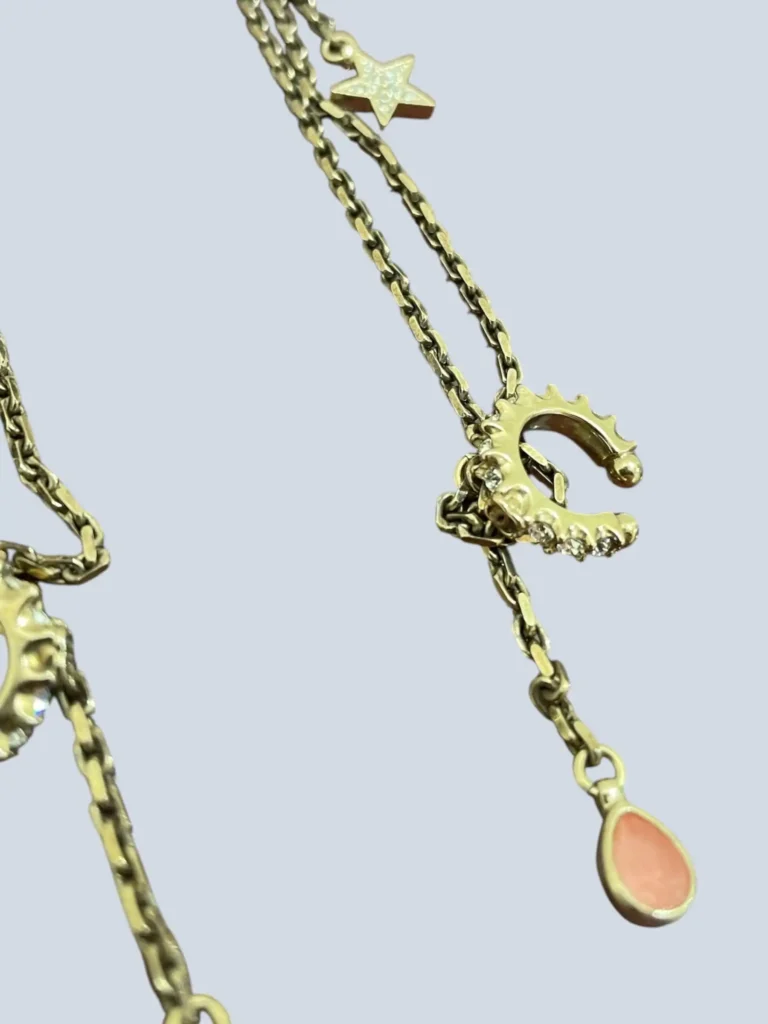 Crystal Star 5 Drop CC metal earrings, photo 4 of 6