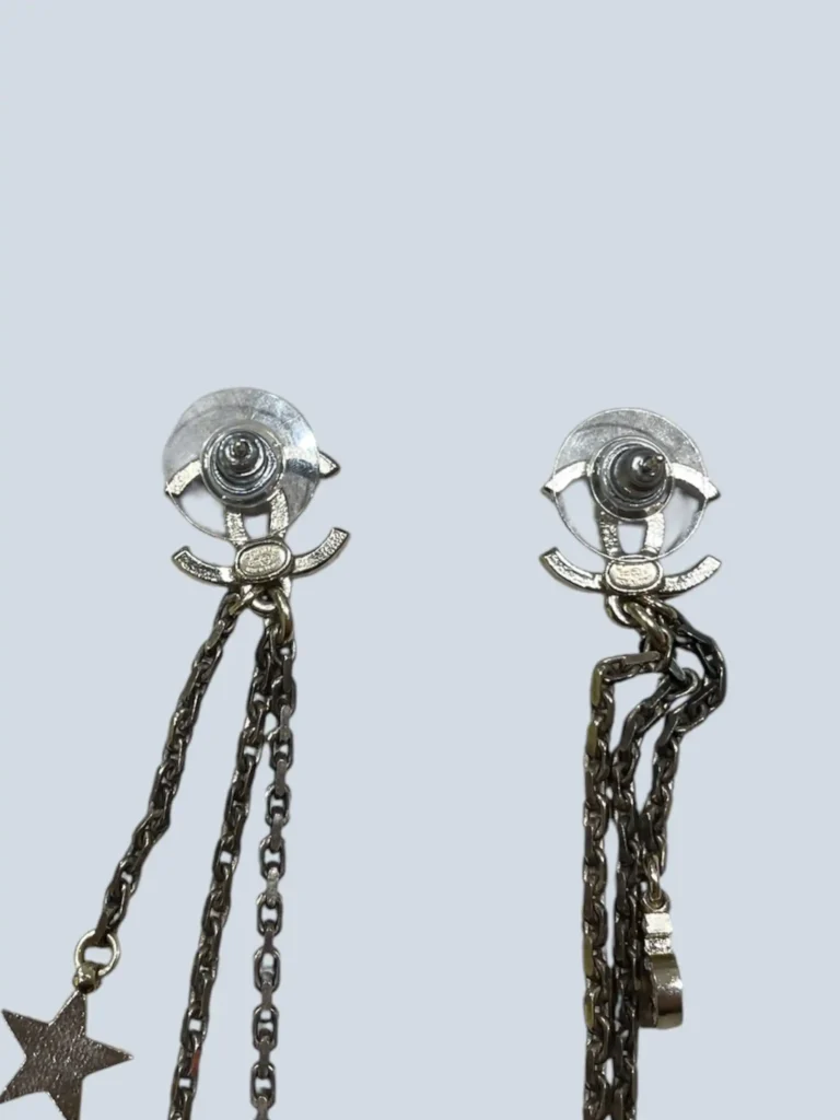 Crystal Star 5 Drop CC metal earrings, photo 6 of 6