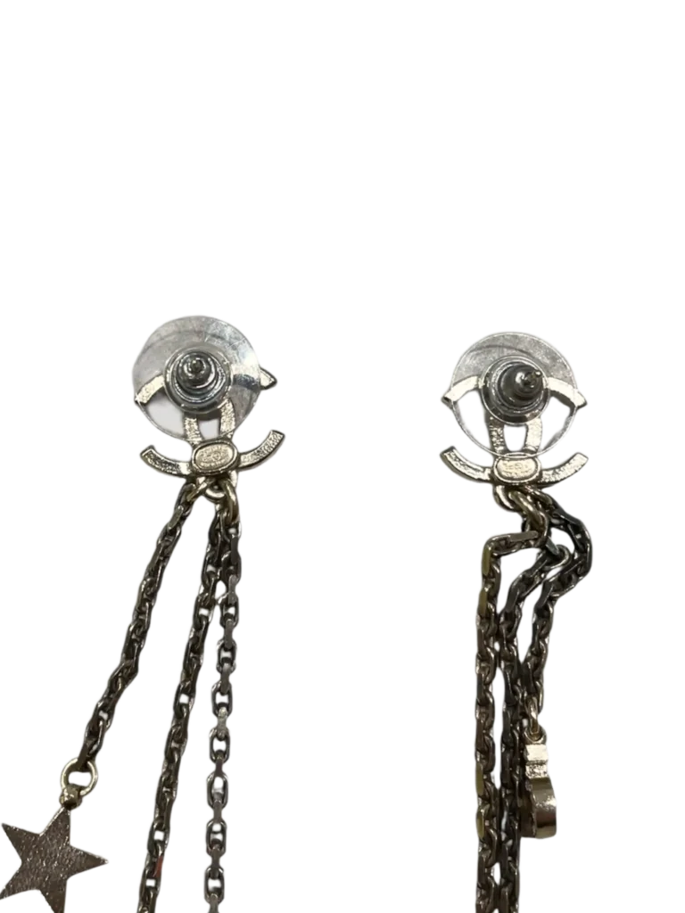 Crystal Star 5 Drop CC metal earrings, photo 6 of 6