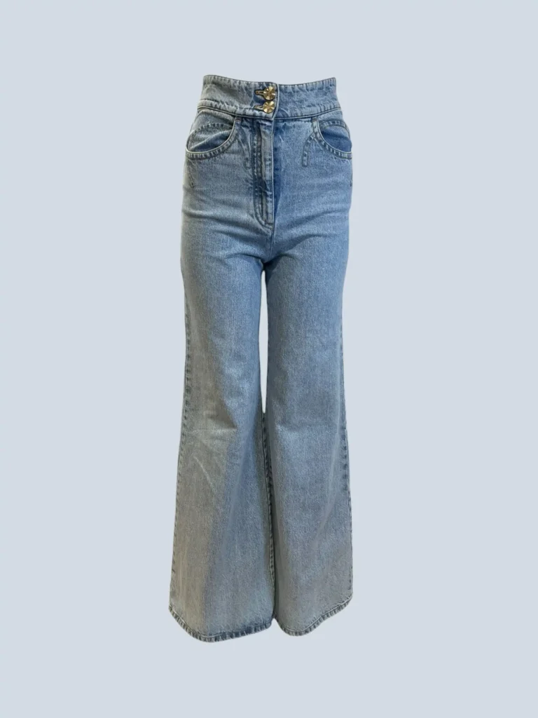 Pantaloni a zampa Coco in denim, 34fr.