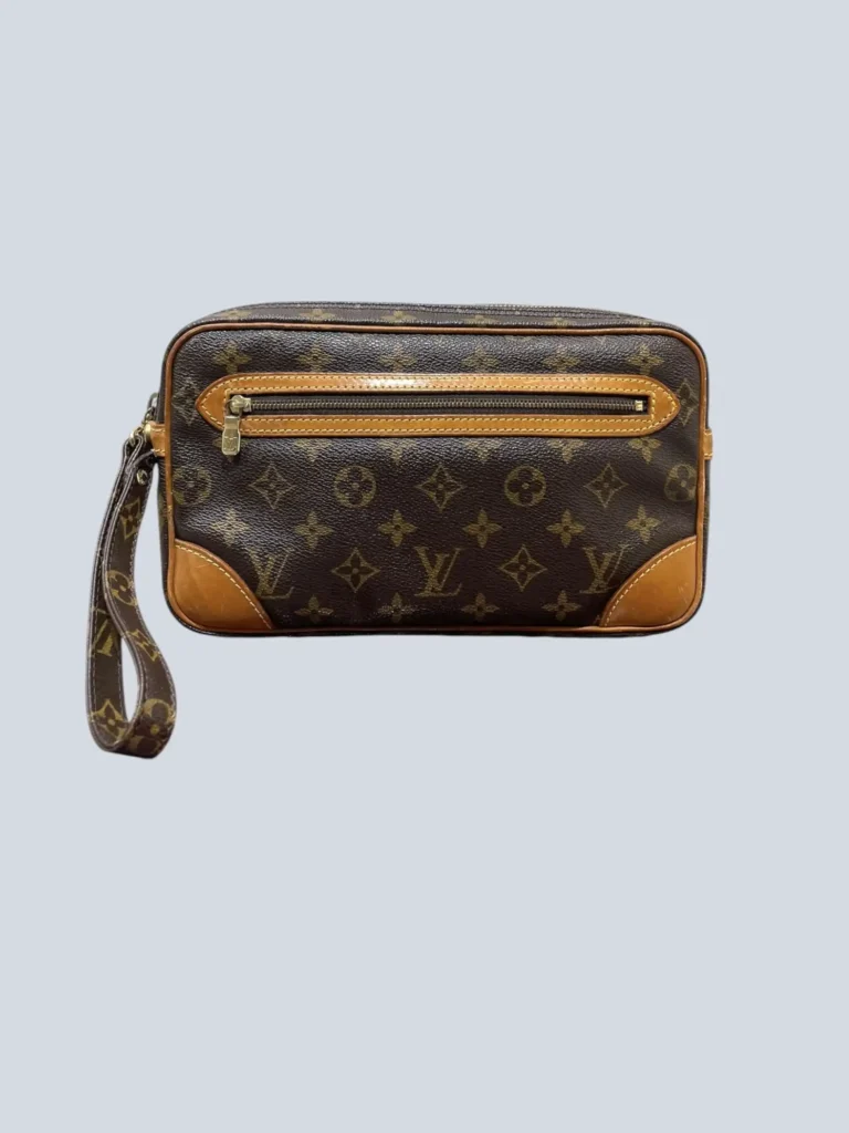 Marly Dragonne GM Monogram canvas wristlet.