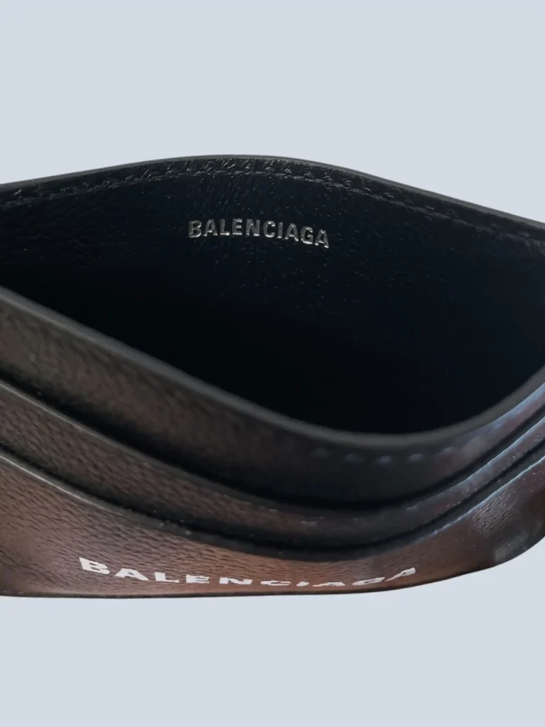 Logo grained leather card holder, photo 5 of 5