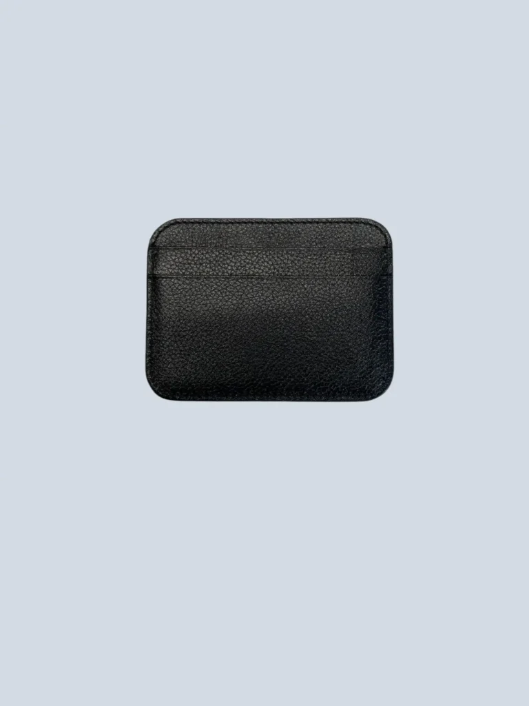 Logo grained leather card holder, photo 2 of 5