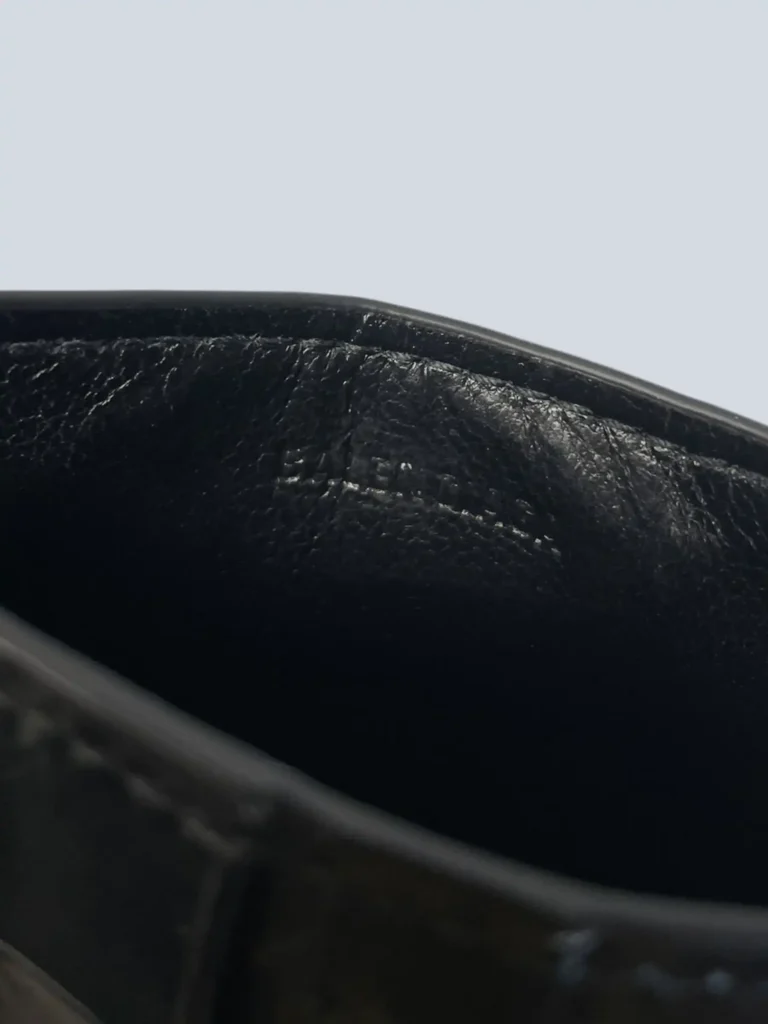 Croc-effect leather logo card holder, photo 5 of 5