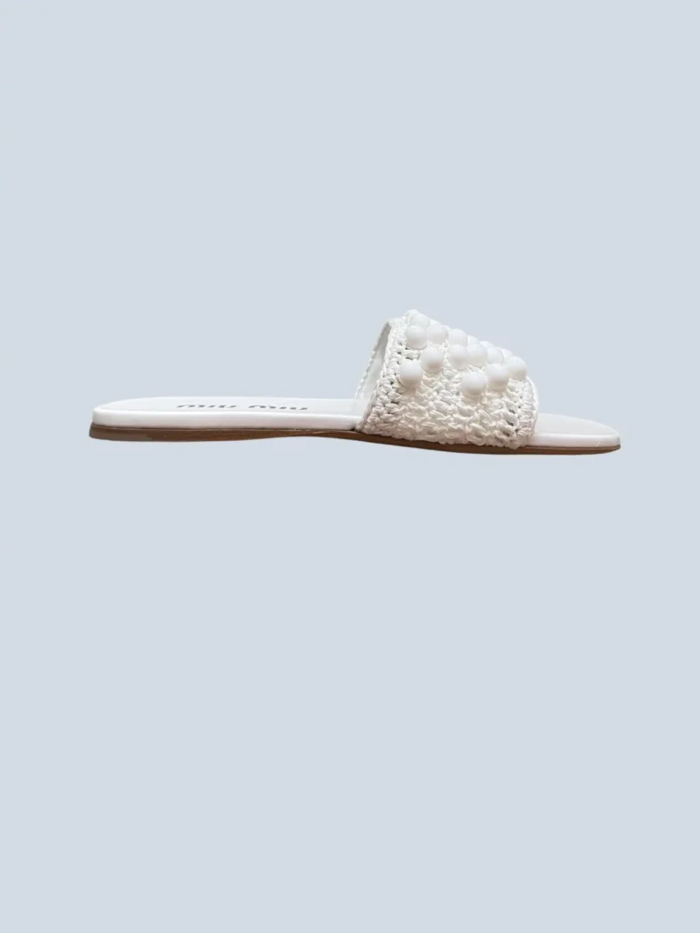 Sandali crochet e perline, 41.