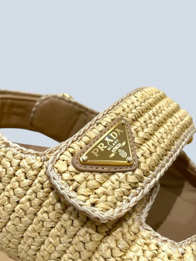 Sandali logo in rafia intrecciata, 35., foto 6 di 7