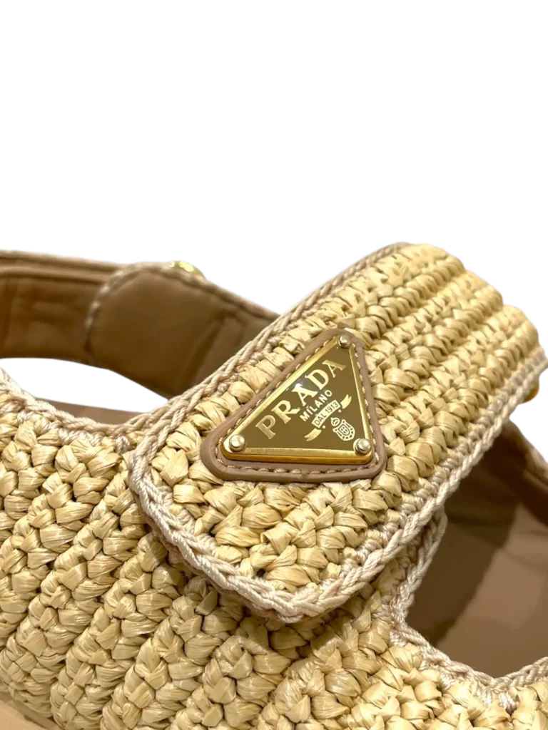 Sandali logo in rafia intrecciata, 35., foto 6 di 7