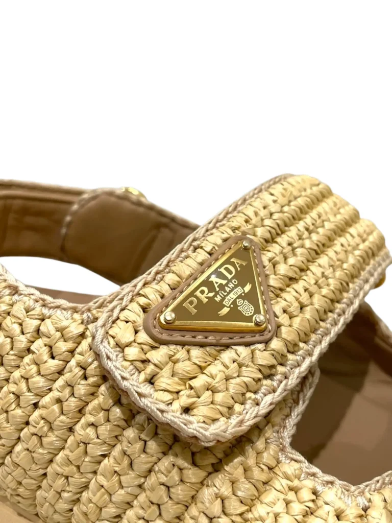 Sandali logo in rafia intrecciata, 35., foto 6 di 7