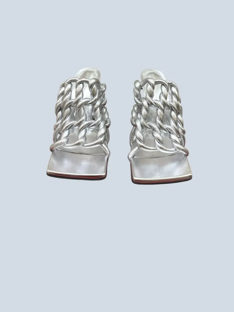 Sandali mules Stretch in pelle, 37,5., foto 3 di 7