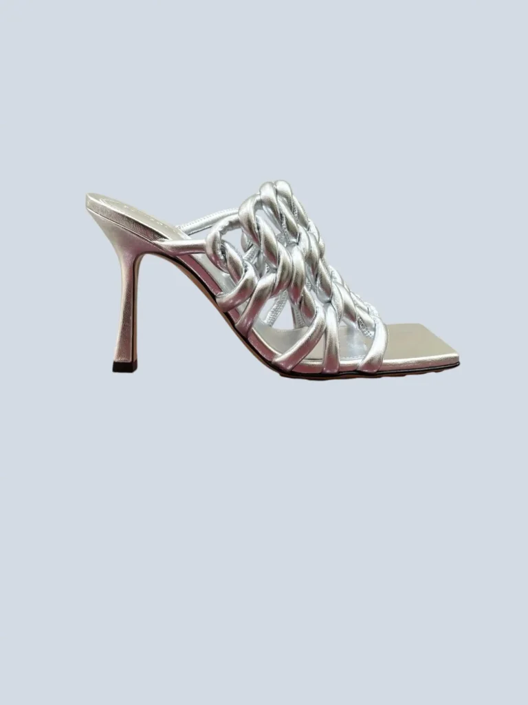 Sandali mules Stretch in pelle, 37,5.