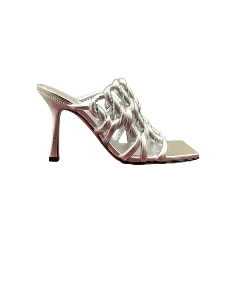 Sandali mules Stretch in pelle, 37,5.