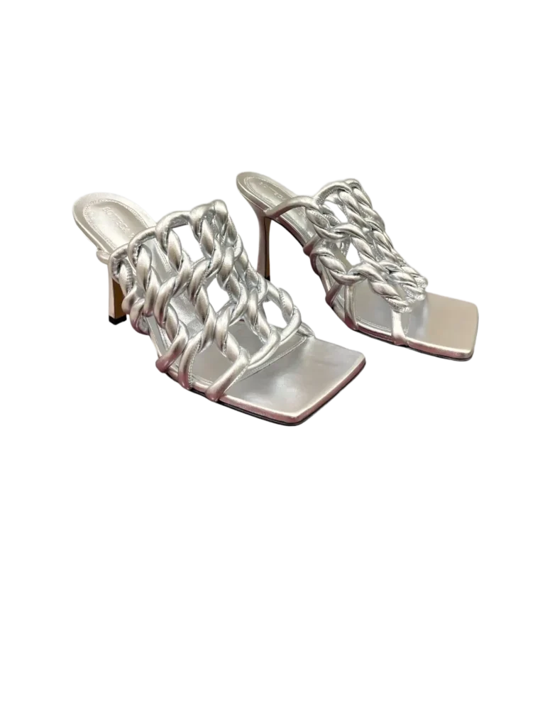 Stretch leather mule sandals, 37,5., photo 2 of 7