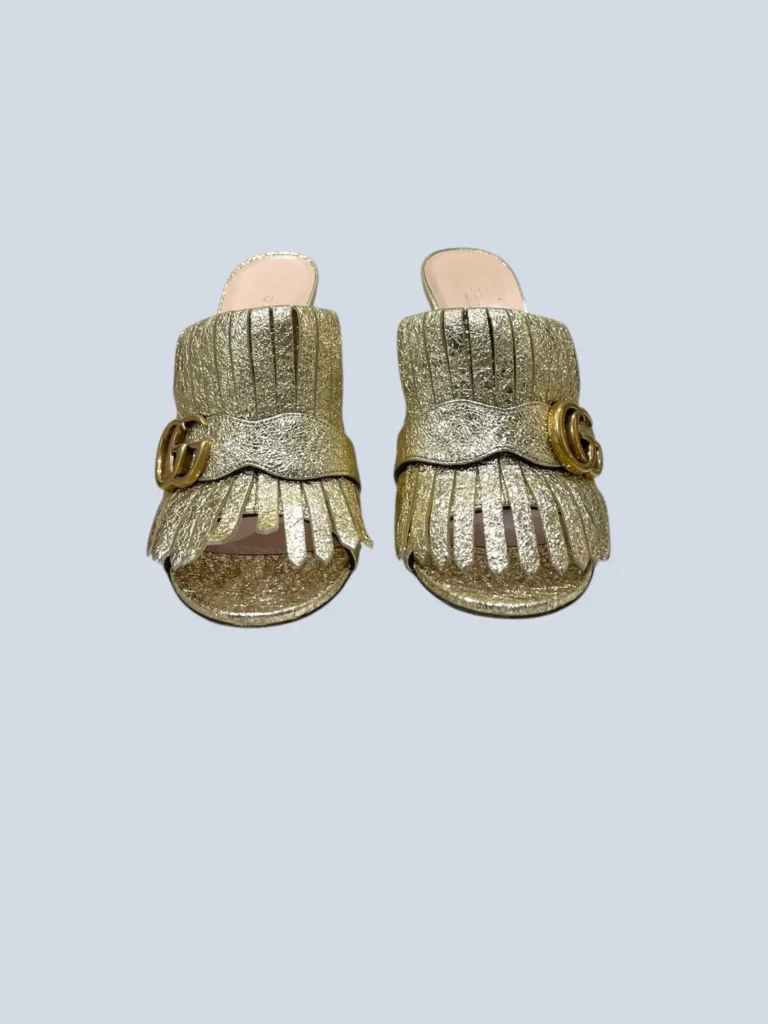Sandali mules Marmont in pelle metallizzata, 38., foto 3 di 5