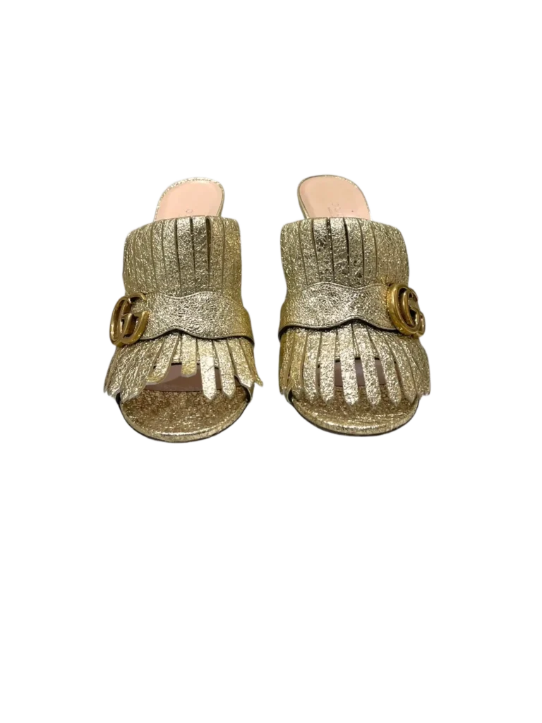 Sandali mules Marmont in pelle metallizzata, 38., foto 3 di 5