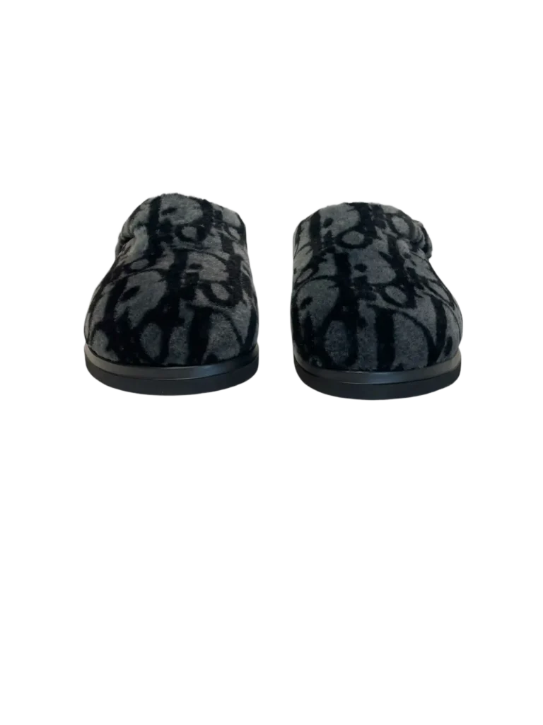 Mules Acqua in shearling con motivo Dior Oblique, 43., foto 3 di 8