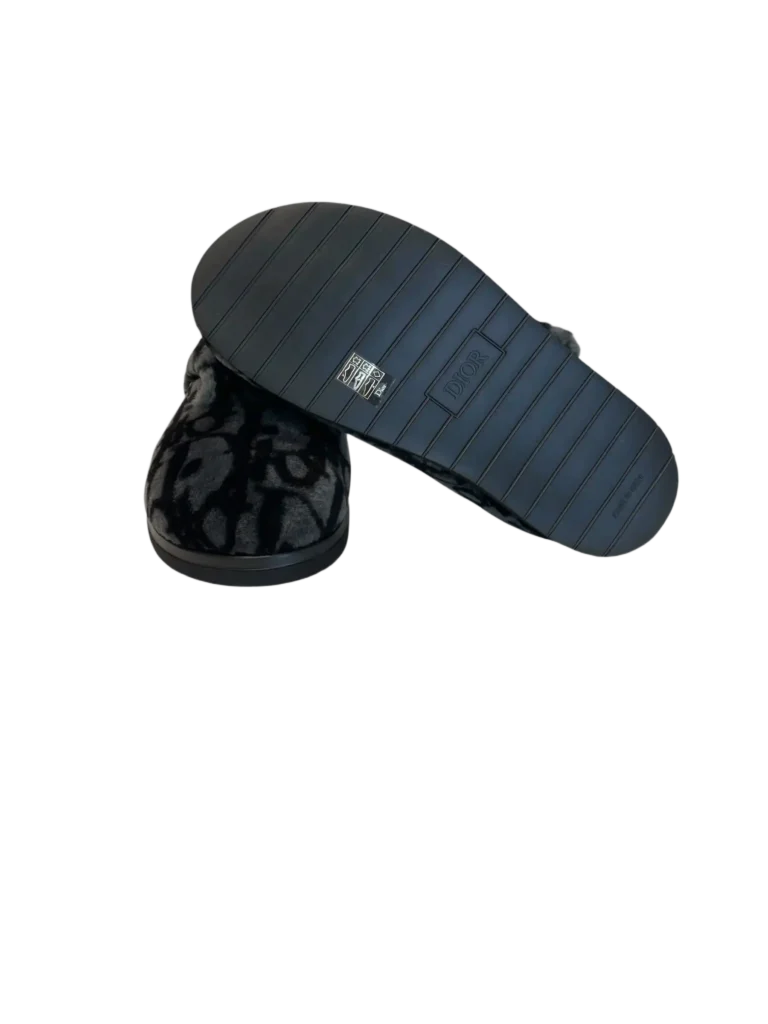 Mules Acqua in shearling con motivo Dior Oblique, 43., foto 5 di 8