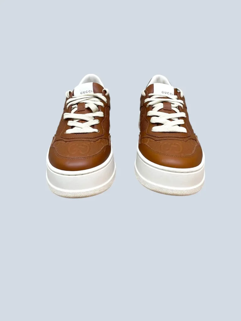 Sneakers chunky in pelle GG goffrato, 37., foto 3 di 5