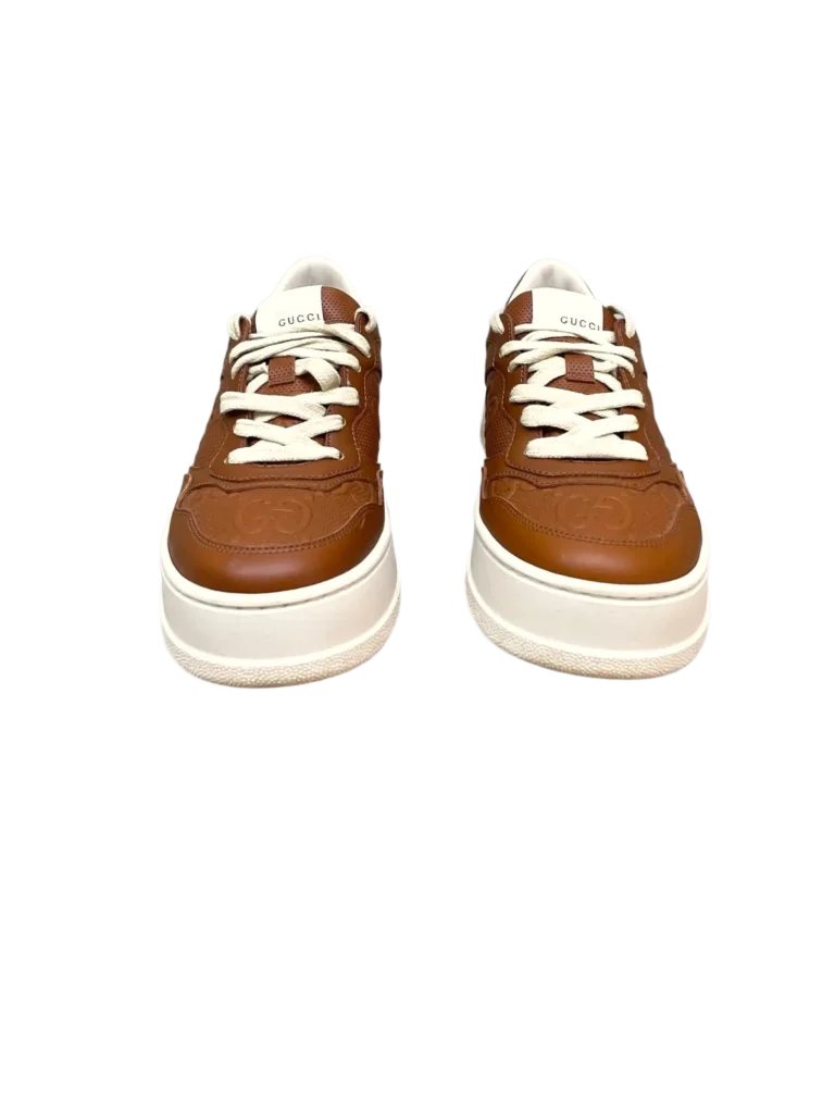 Sneakers chunky in pelle GG goffrato, 37., foto 3 di 5